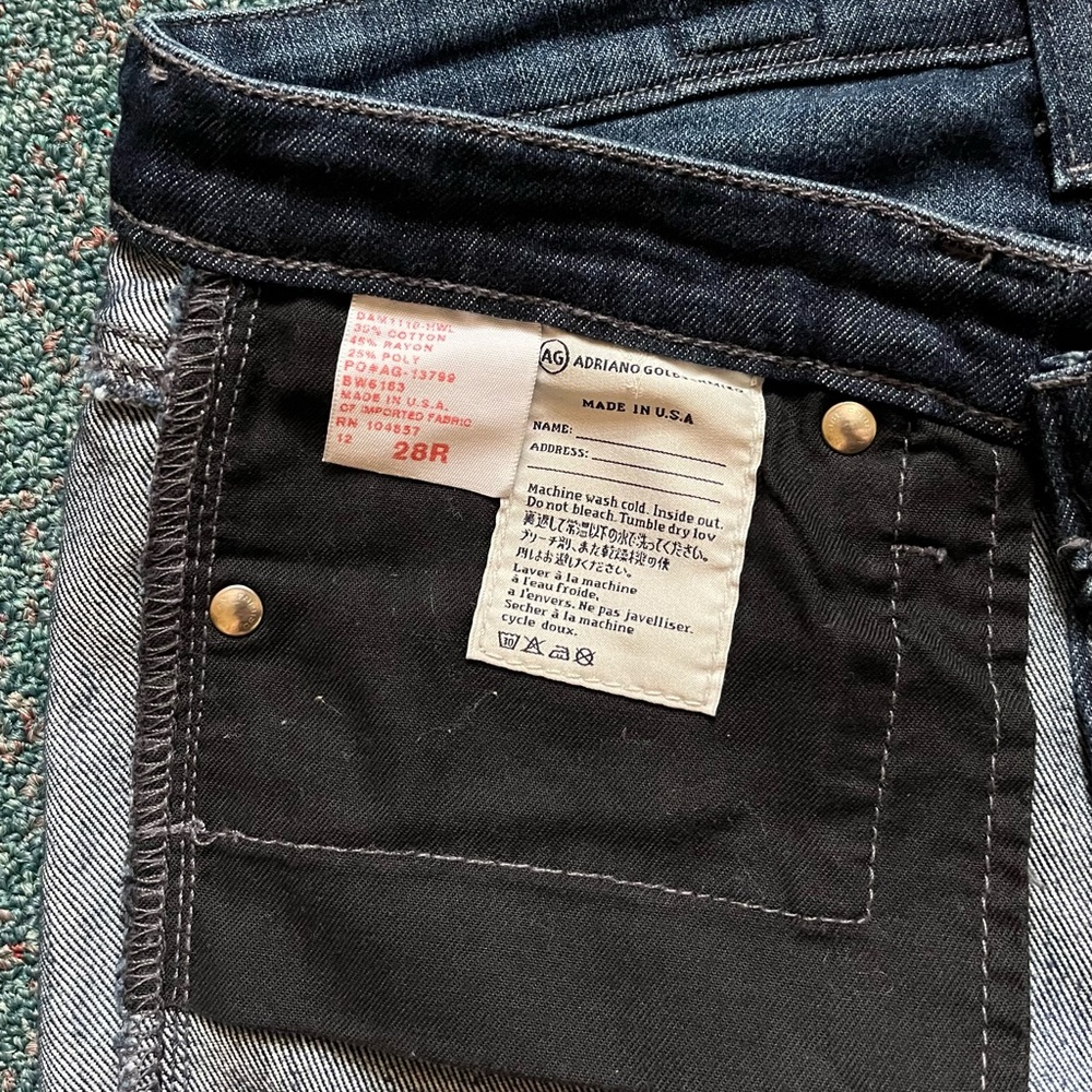 AG Adriano Goldschmied The Stilt Cigarette Jean, Size 28R US - Picture 16 of 16